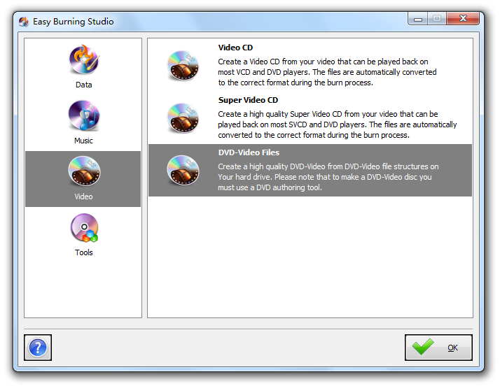 Easy Burning Studio is a powerful burning suite to burn all kinds of discs. wonderful Screen Shot